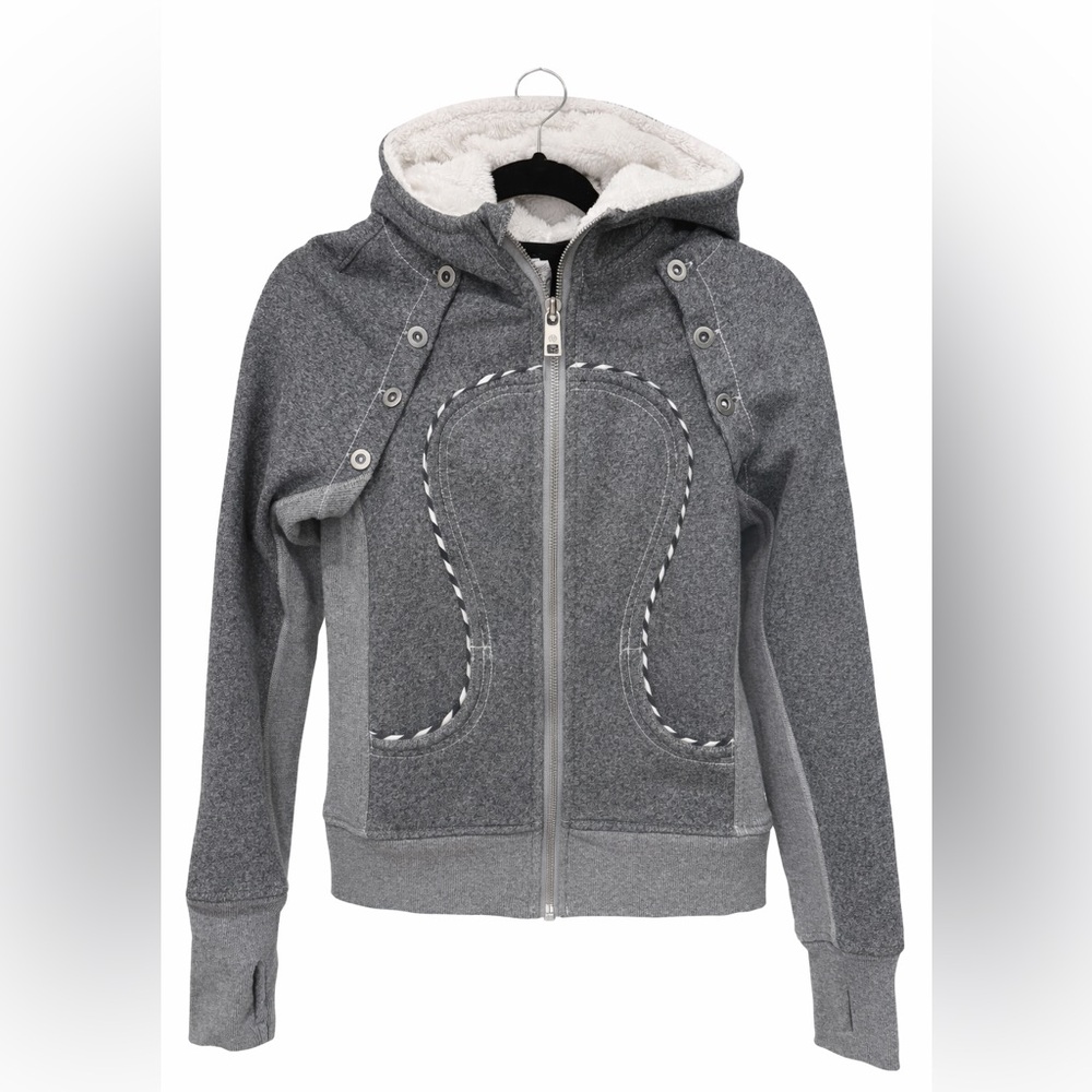 *RARE* Lululemon Scuba Special Edition hoodie in gray with detachable sleeve